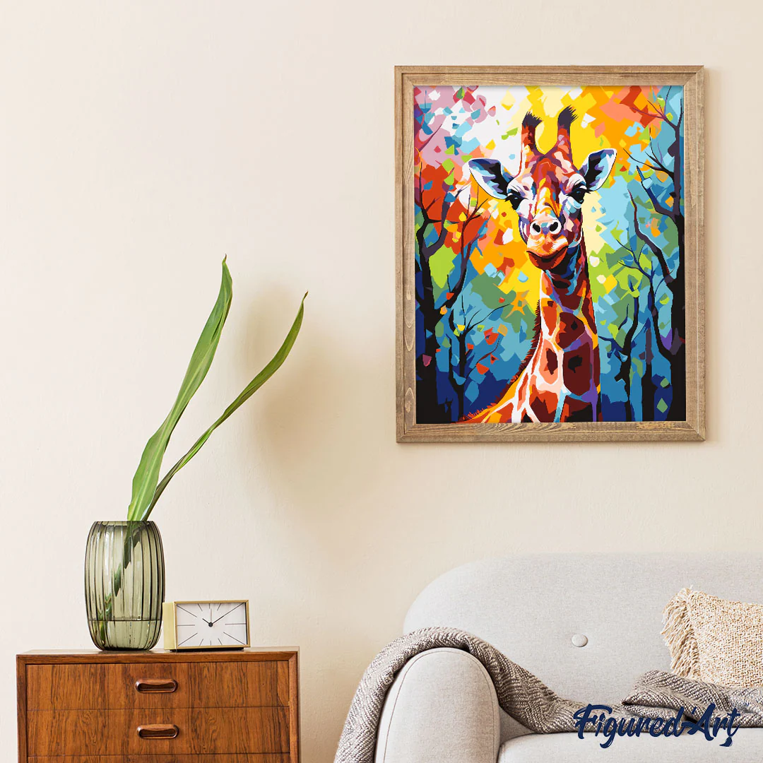 Colorful Abstract Giraffe - Image 3