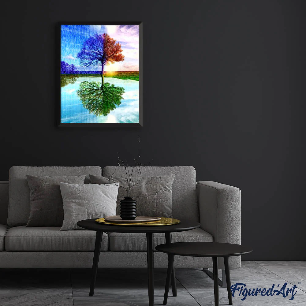 Diamond Painting - 4 Seasons Tree - Image 3