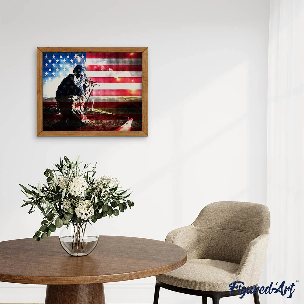 Diamond Painting - American Soldier - Image 3