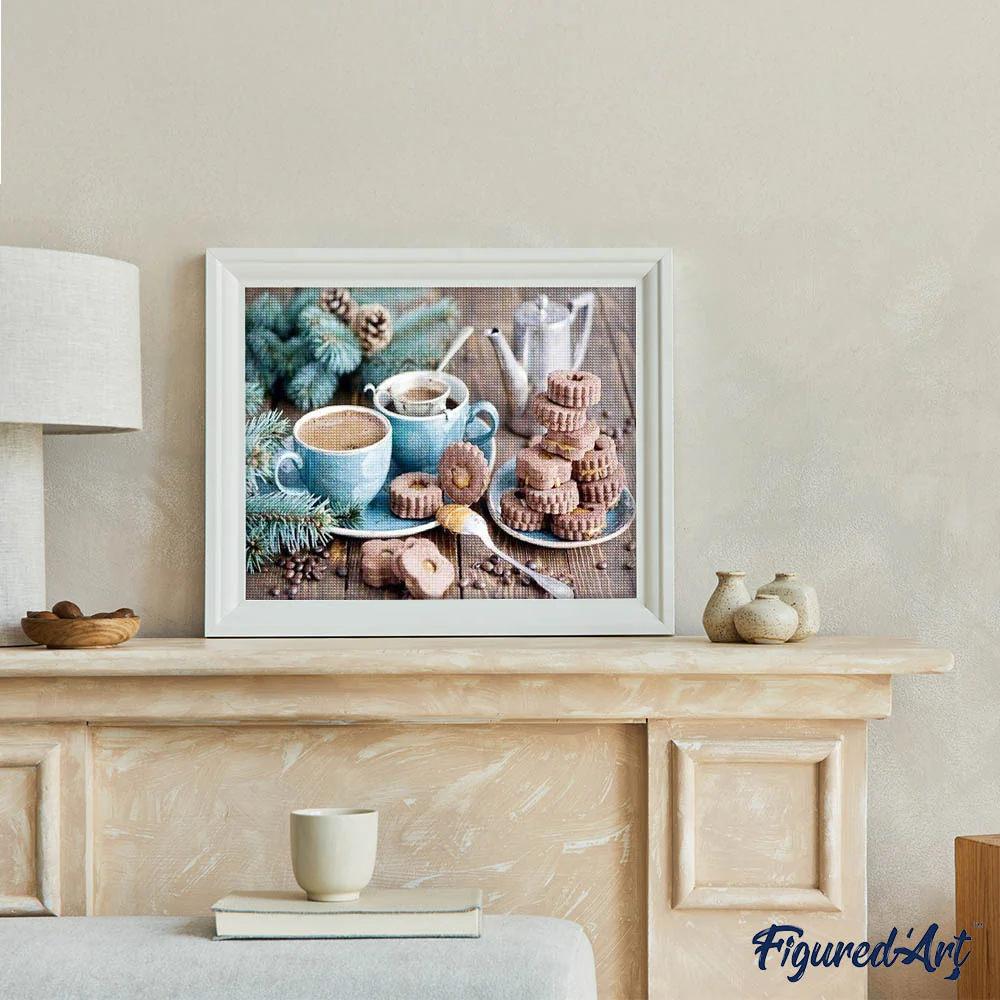Diamond Painting - Coffee and shortbread cookies - Image 3