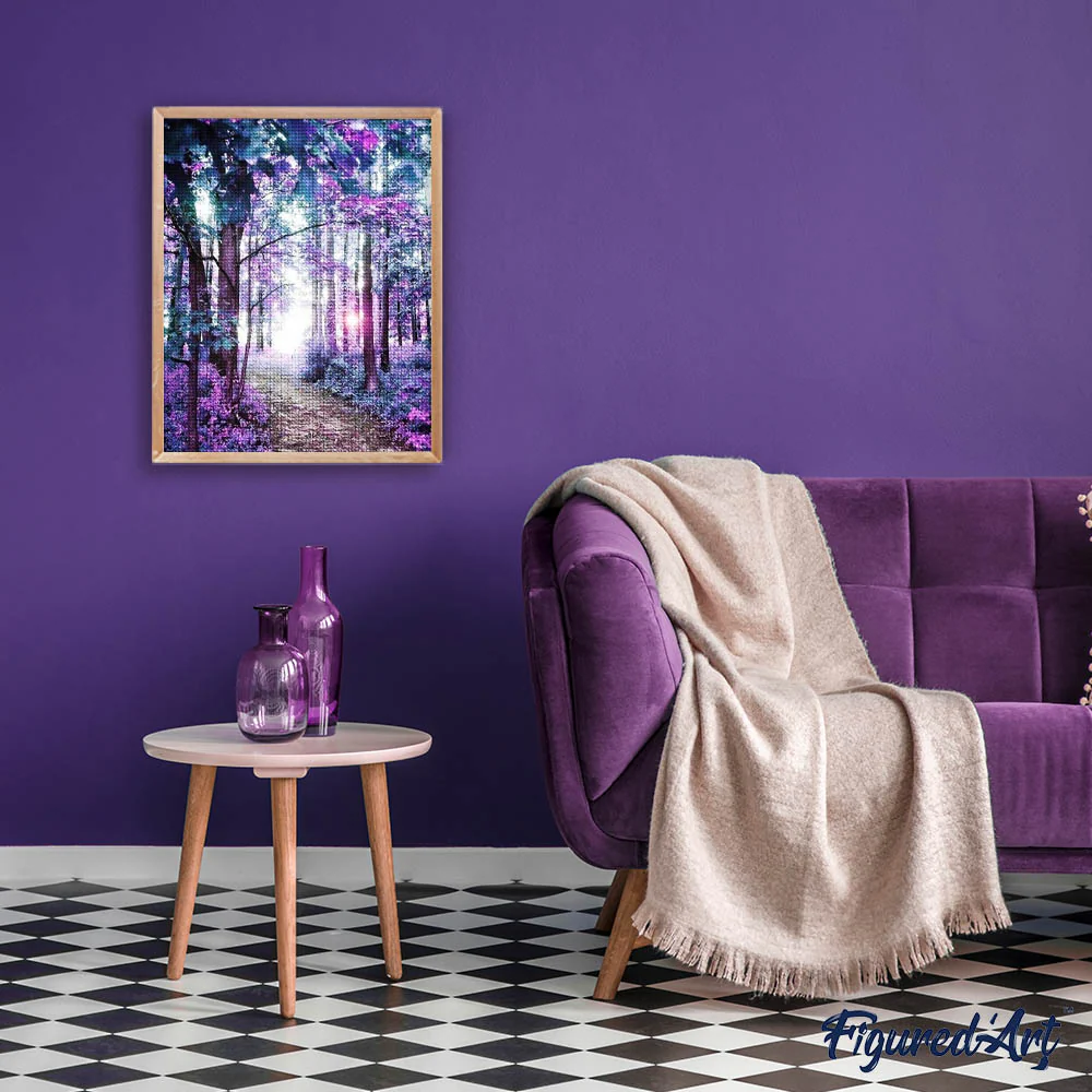 Diamond Painting - Colorful Forest - Image 3