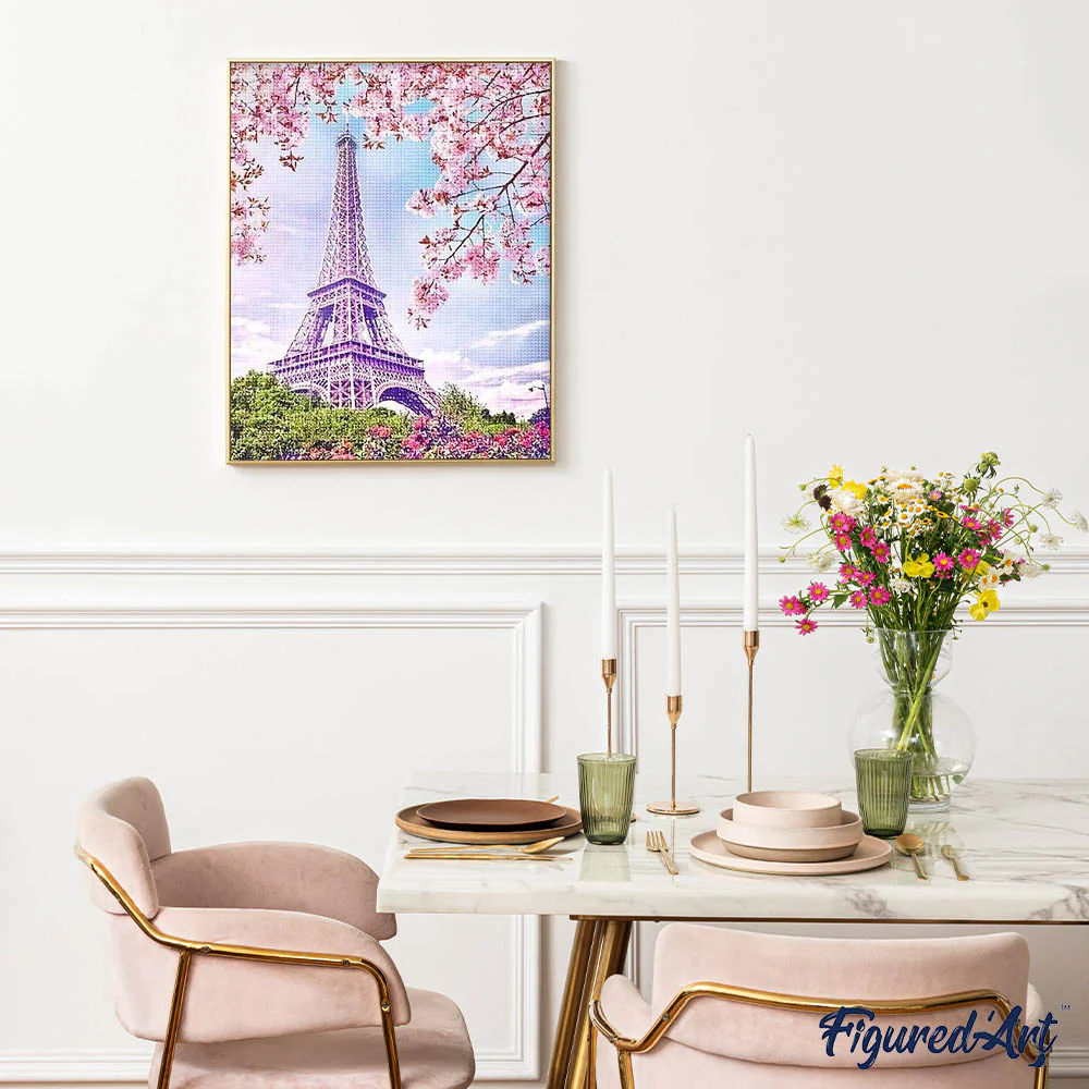 Diamond Painting - Eiffel Tower in Spring - Image 3