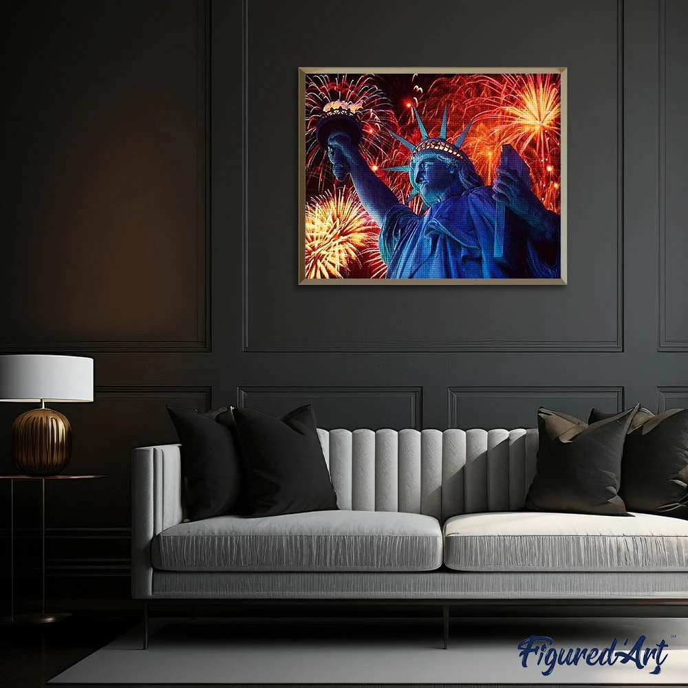 Diamond Painting - Fireworks in New York - Image 3