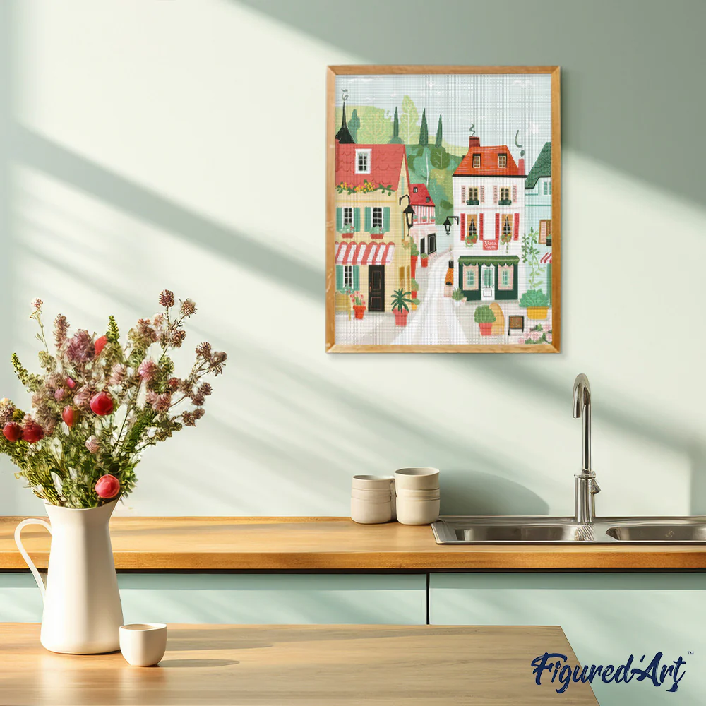 Diamond Painting - Green View Village - Image 3