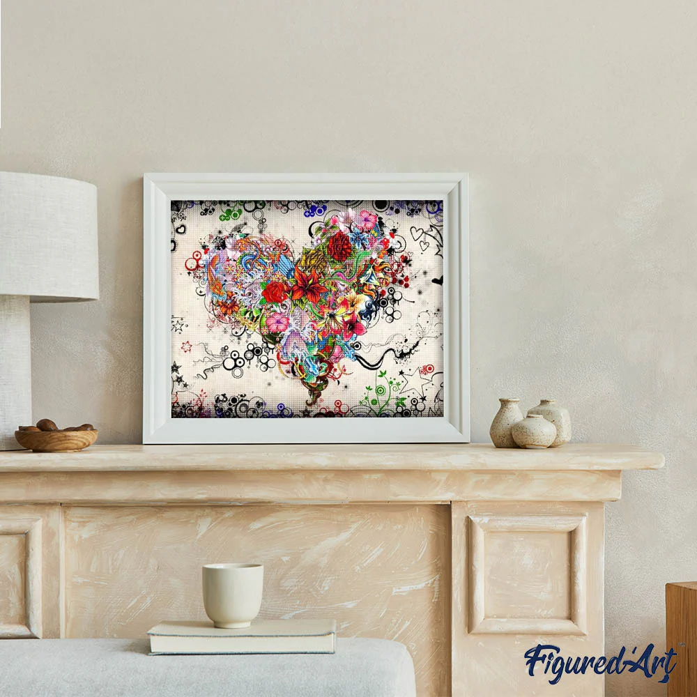 Diamond Painting - Heart Graffiti - Image 3
