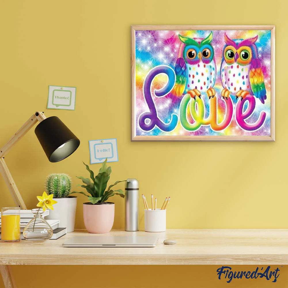 Diamond Painting - Love Owls - Image 3