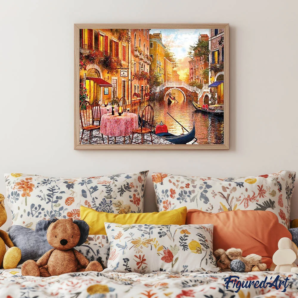 Diamond Painting - Table near the Canal - Image 3