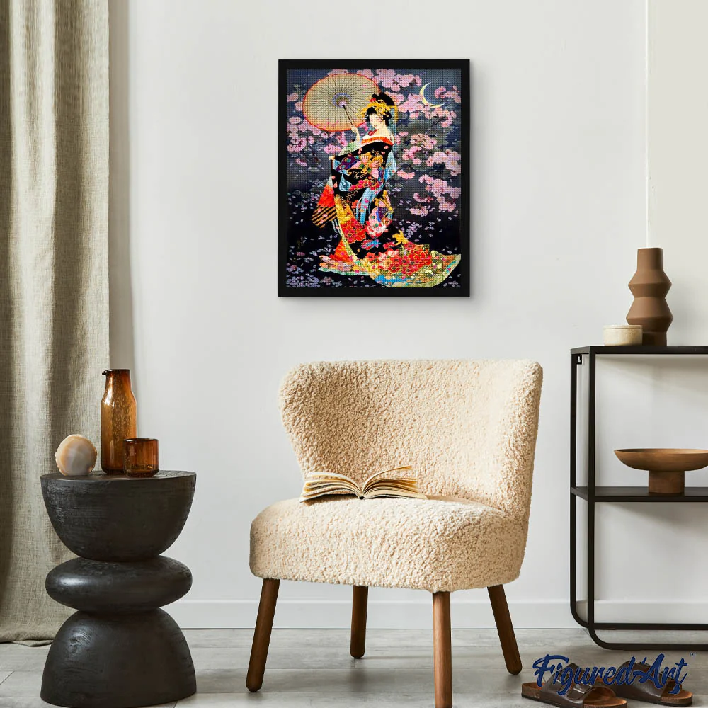 Diamond Painting - Traditional Asian Woman - Image 3