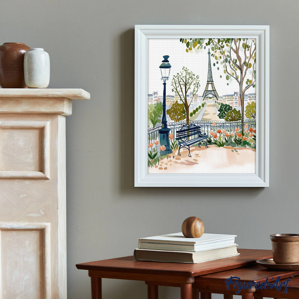 Diamond Painting - Watercolor Paris Garden - Image 3