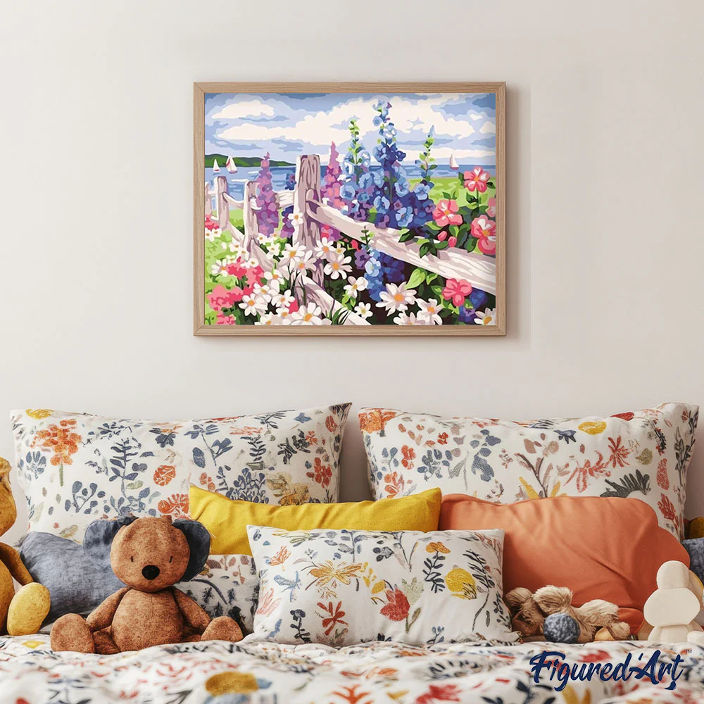 Flowers and seaside background - Image 3