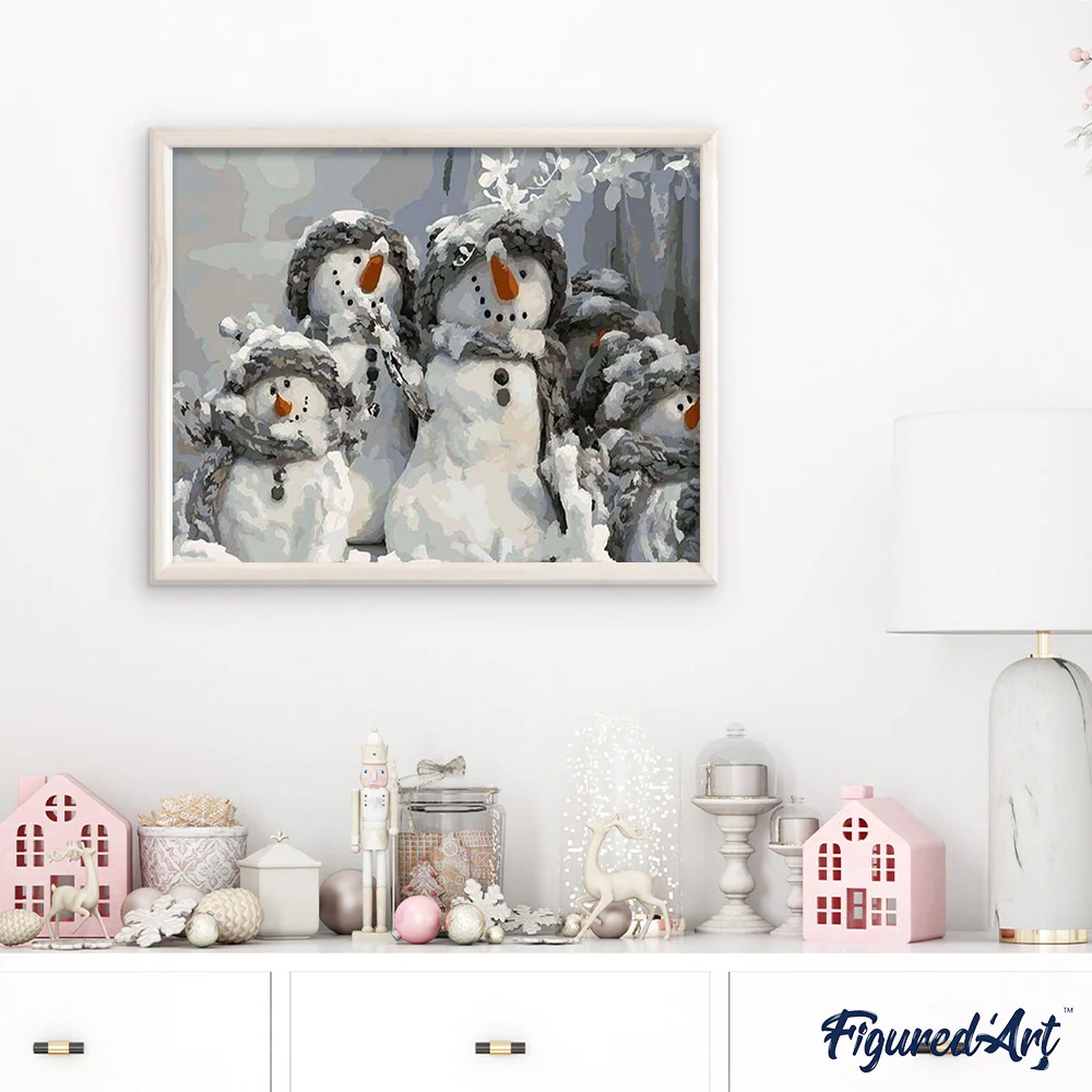 Four Christmas snowmen - Image 3