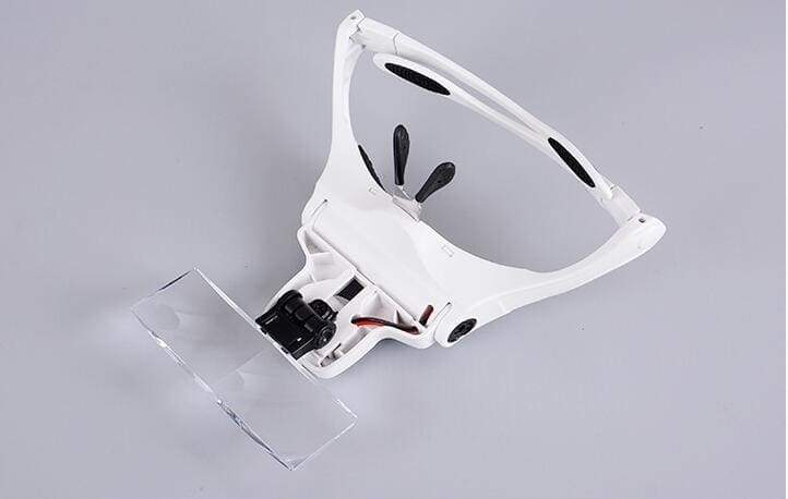 Headband Magnifier Glass Magnifying Glasses with Lamp for Paint by Numbers - Image 3