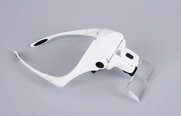 Headband Magnifier Glass Magnifying Glasses with Lamp for Paint by Numbers - Image 4
