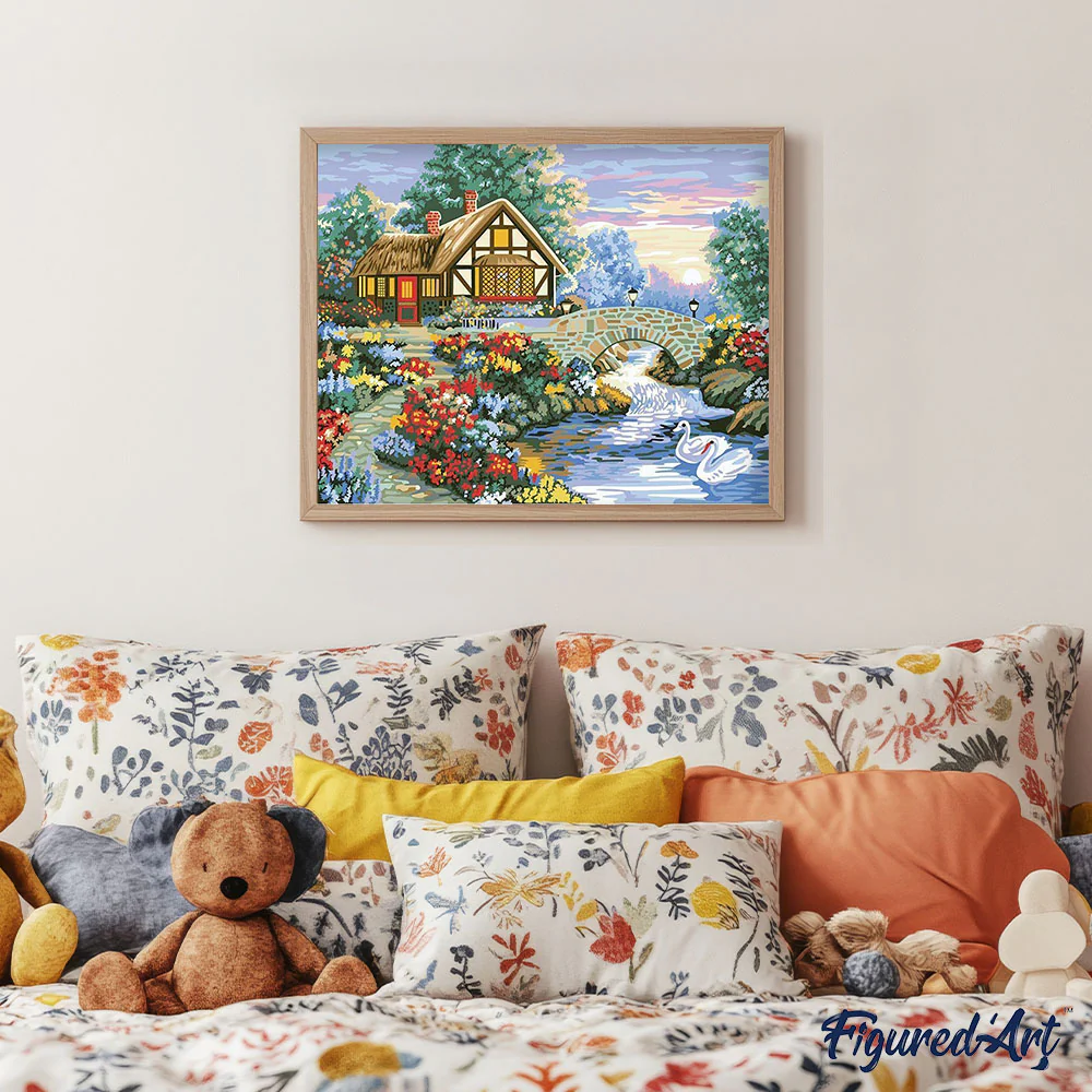 House and small river in the countryside - Image 3