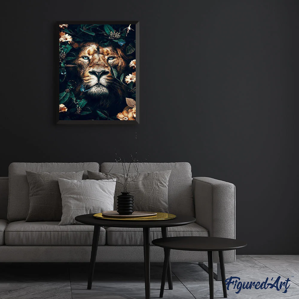 Lion hiding in Foliage - Image 3