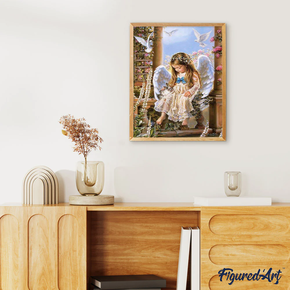 Little Angel Bunny and Doves - Image 3