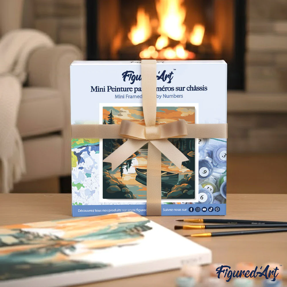 Mini Paint by numbers 8"x8" framed - Beauty and Liberty - Image 11