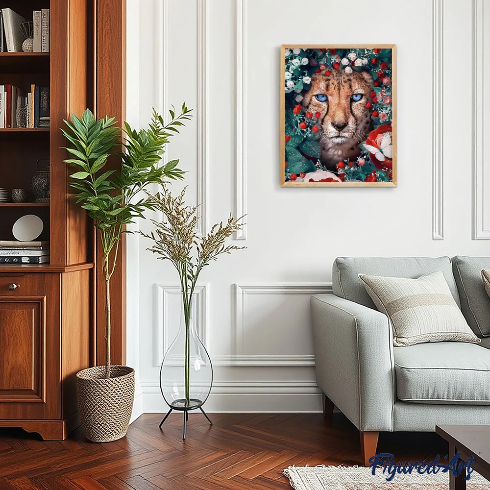 Panther Flowers and Butterfly - Image 3