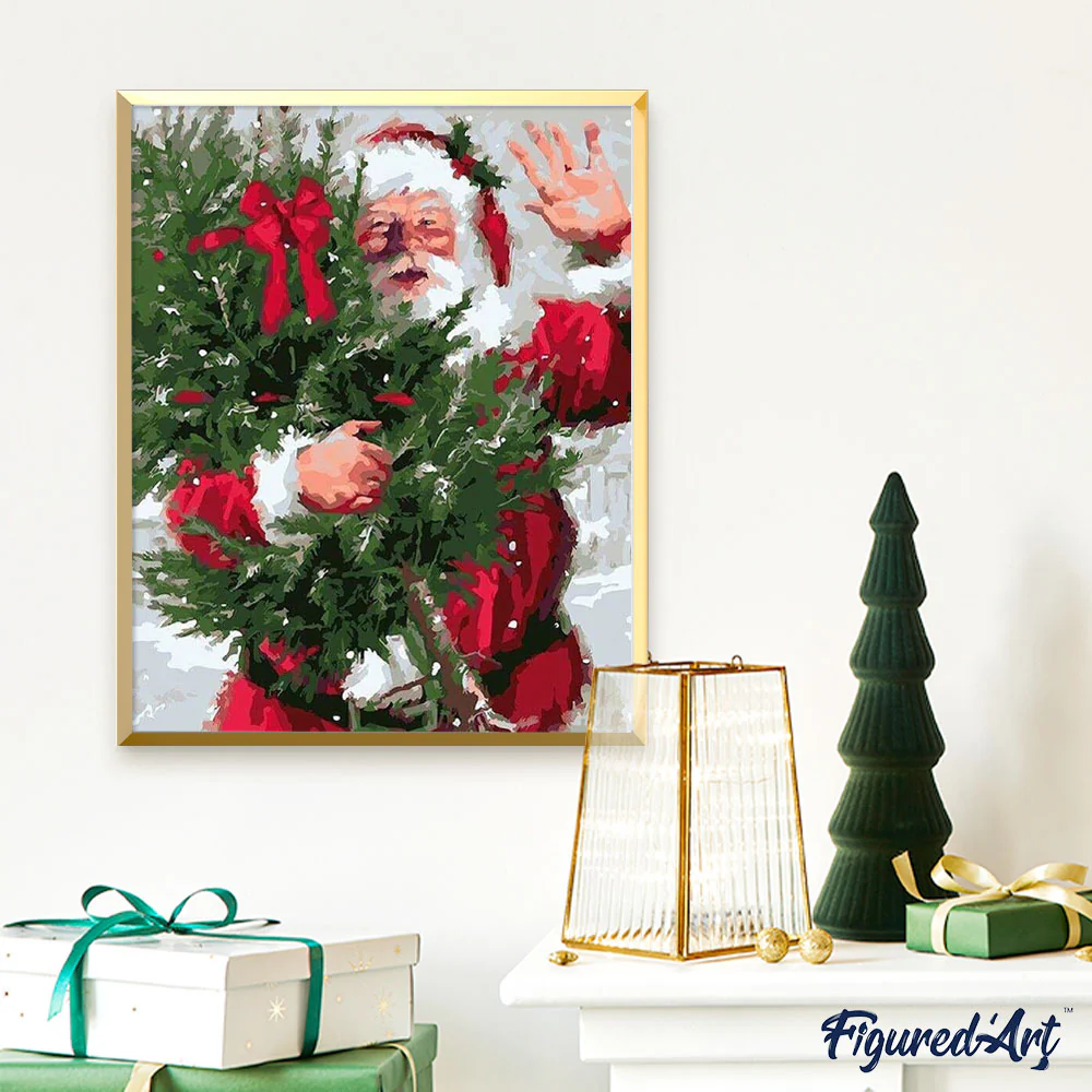 Santa and Christmas tree - Image 3