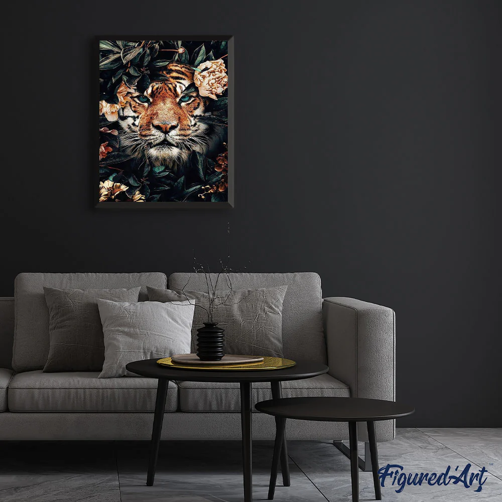 Tiger hiding in Foliage - Image 3