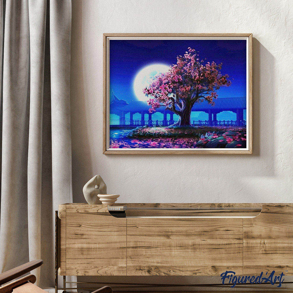 Tree and large moon - Image 3