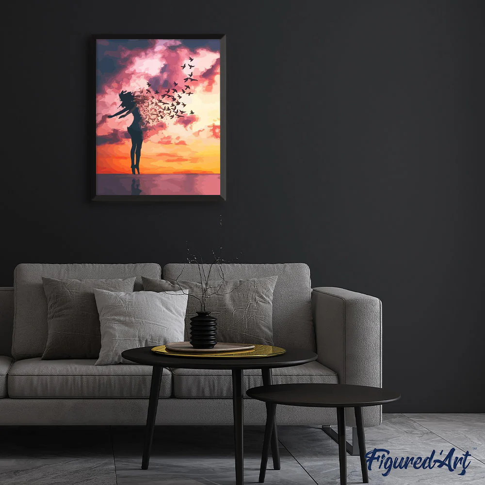 Women and Birds at Sunrise - Image 3