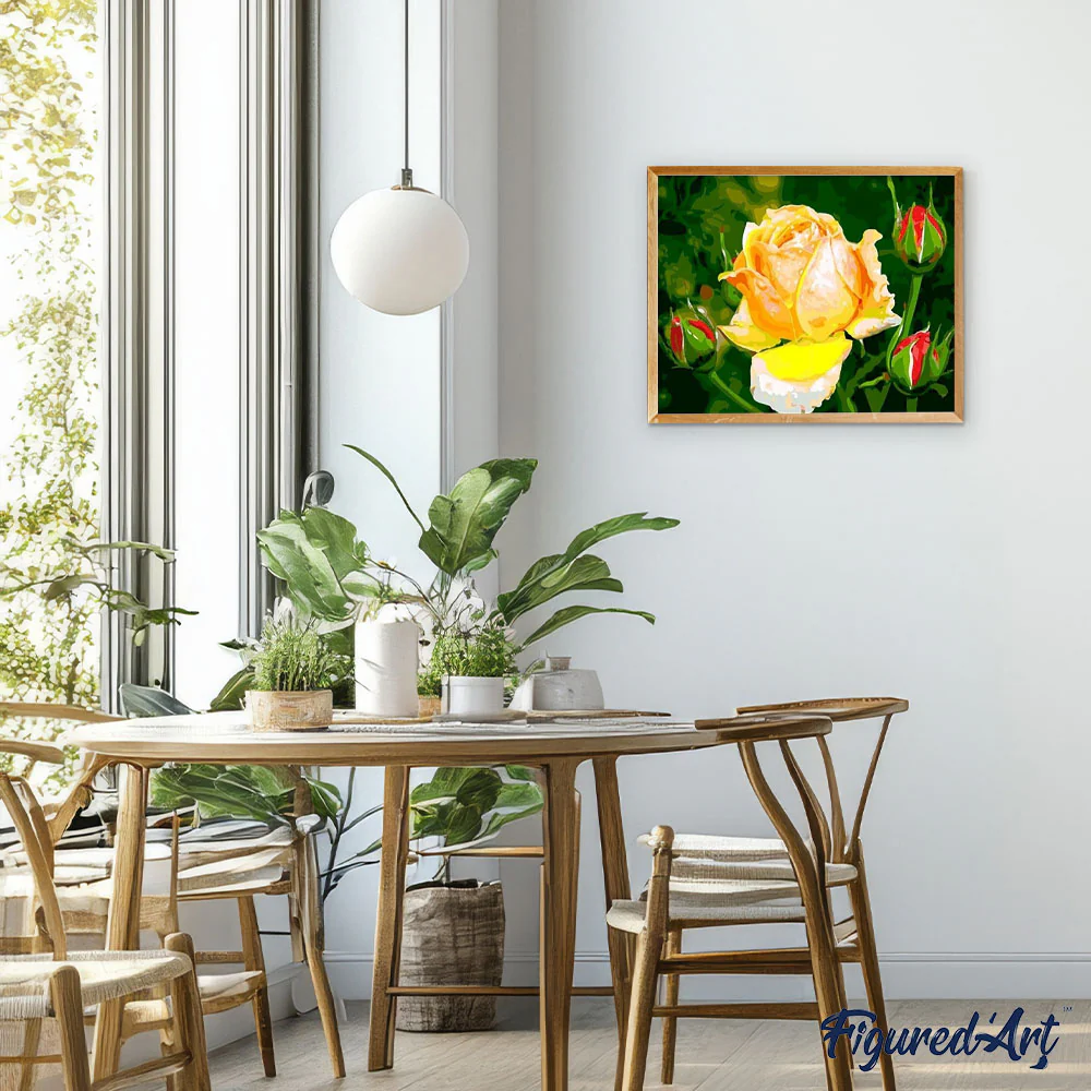 Yellow Rosebud flower - Image 3